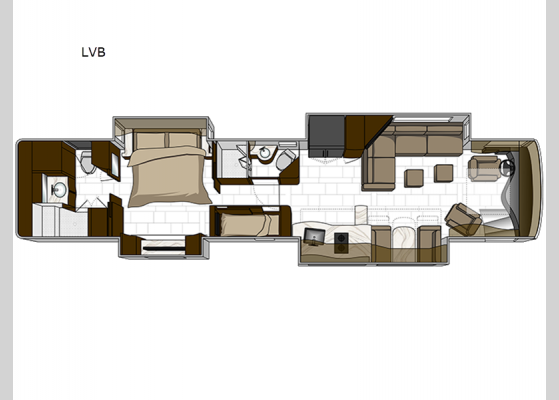 Floorplan - 2024 Presidential Series REALM LVB Motor Home Class A - Diesel