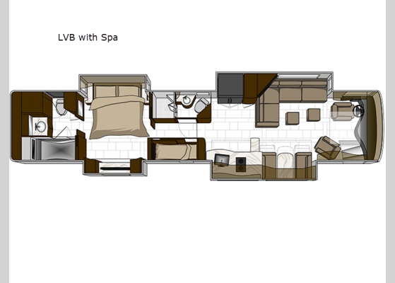 Floorplan - 2024 Presidential Series REALM LVB with Spa Motor Home Class A - Diesel