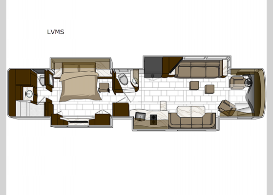 Floorplan - 2024 Presidential Series REALM LVMS Motor Home Class A - Diesel