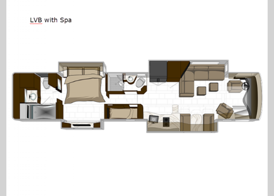 Floorplan - 2024 REALM FS605 LVB with Spa Motor Home Class A - Diesel