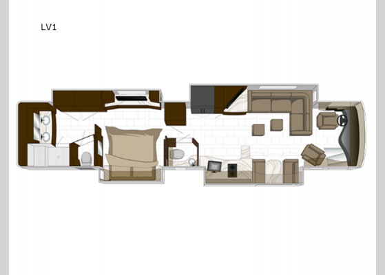 Floorplan - 2024 REALM FS605 LV1 Motor Home Class A - Diesel