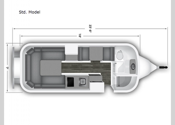 Floorplan - 2024 Legacy Elite ll Std. Model Travel Trailer
