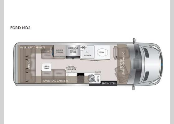 Floorplan - 2023 American Patriot FORD MD2 Motor Home Class B