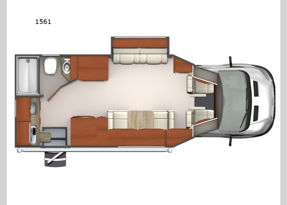 Floorplan - 2024 Phoenix TRX 1561 Motor Home Class B+