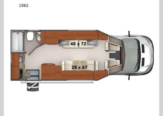 Floorplan - 2024 Phoenix TRX 1562 Motor Home Class B+