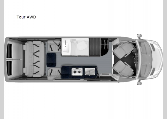 Floorplan - 2025 Strada-ion Tour AWD Motor Home Class B - Diesel
