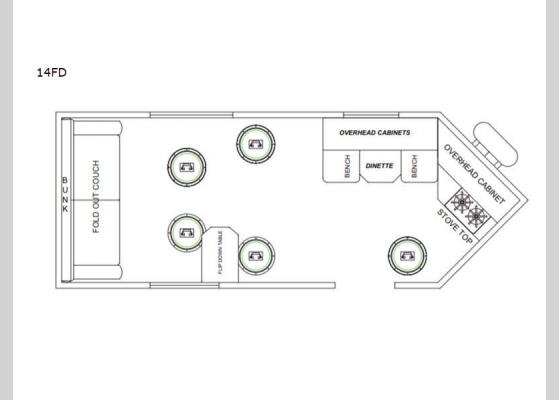 Floorplan - 2024 Glacier Ice House 14FD Ice House