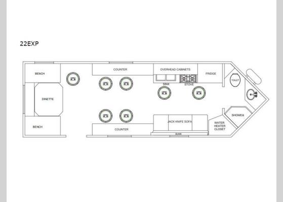 Floorplan - 2024 Glacier Ice House 22EXP Ice House