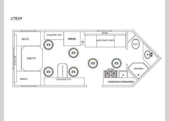 Floorplan - 2024 Glacier Ice House 17EXP Ice House