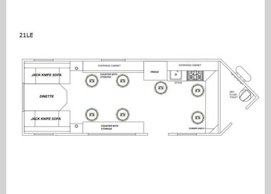 Floorplan - 2024 Glacier Ice House 21LE Ice House