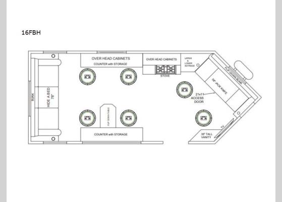 Floorplan - 2024 Glacier Ice House 16FBH Ice House