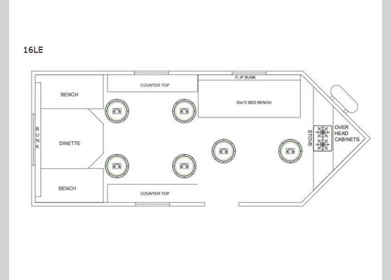 Floorplan - 2024 Glacier Ice House 16LE Ice House