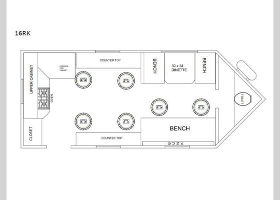 Floorplan - 2024 Glacier Ice House 16RK Ice House