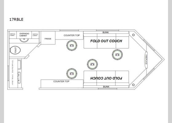 Floorplan - 2024 Glacier Ice House 17RBLE Ice House