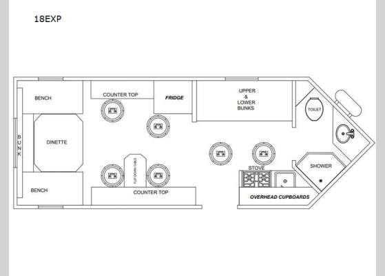 Floorplan - 2024 Glacier Ice House 18EXP Ice House