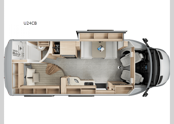 Floorplan - 2025 Unity U24CB Motor Home Class B+ - Diesel