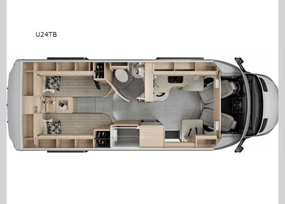 Floorplan - 2025 Unity U24TB Motor Home Class B+ - Diesel