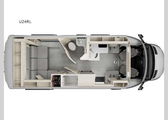 Floorplan - 2025 Unity U24RL Motor Home Class B+ - Diesel
