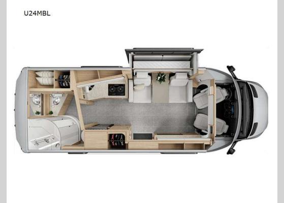 Floorplan - 2025 Unity U24MBL Motor Home Class B+ - Diesel