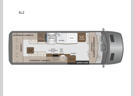 Floorplan - 2024 Xpedition SL2 Motor Home Class B - Diesel
