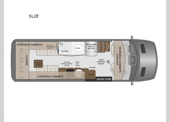Floorplan - 2024 Xpedition SL2E Motor Home Class B - Diesel