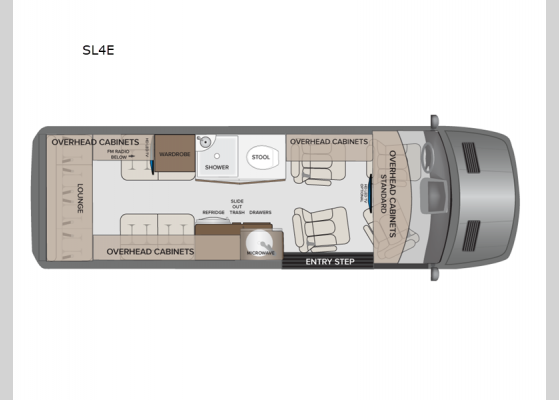 Floorplan - 2024 Xpedition SL4E Motor Home Class B - Diesel