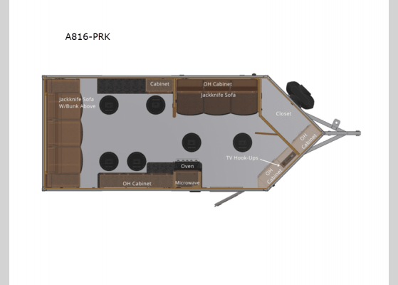 Floorplan - 2024 Angler Edition A816-PRK Fish House