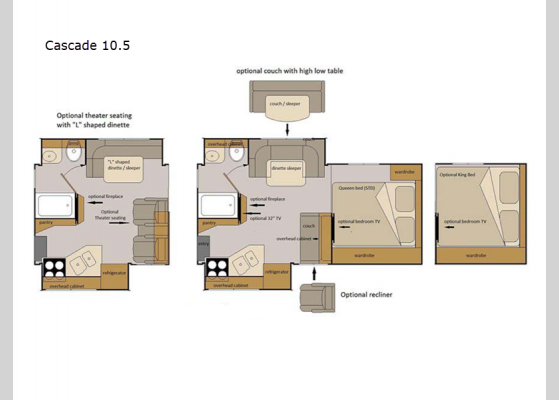 Floorplan - 2024 Host Campers Cascade 10.5 Truck Camper