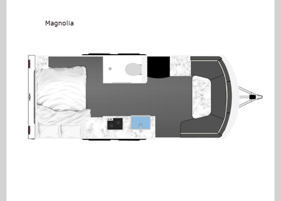 Floorplan - 2024 Aucta Magnolia Travel Trailer