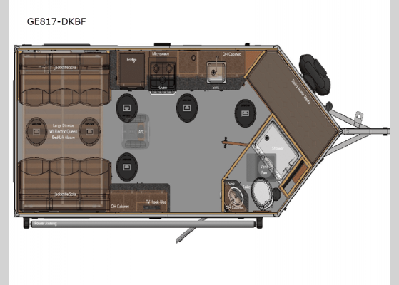 Floorplan - 2024 Grand Escape Edition GE817-DKBF Fish House