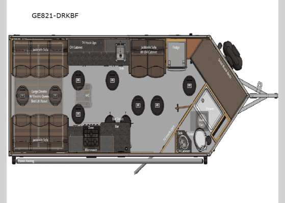 Floorplan - 2024 Grand Escape Edition GE821-DRKBF Fish House