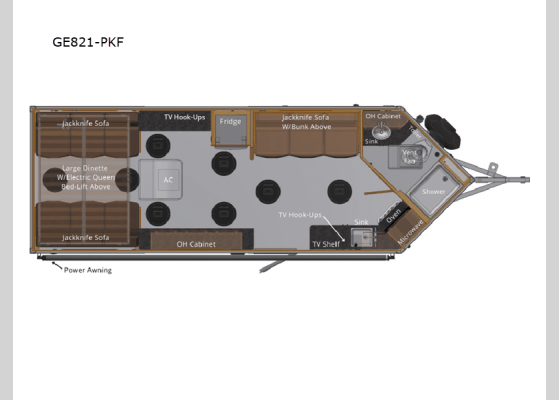 Floorplan - 2024 Grand Escape Edition GE821-PKF Fish House