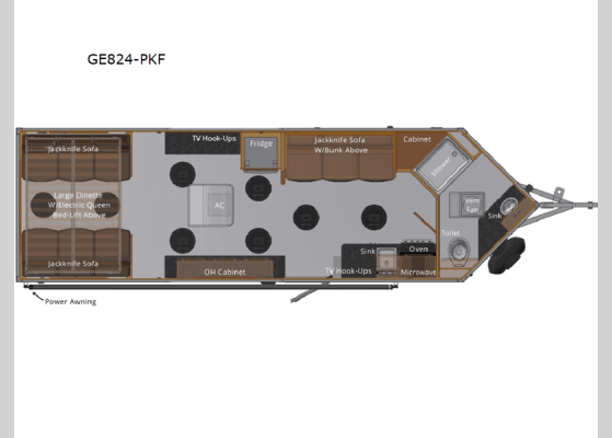 Floorplan - 2024 Grand Escape Edition GE824-PKF Fish House