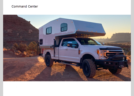 Floorplan - 2024 Camino 88 Command Center Truck Camper