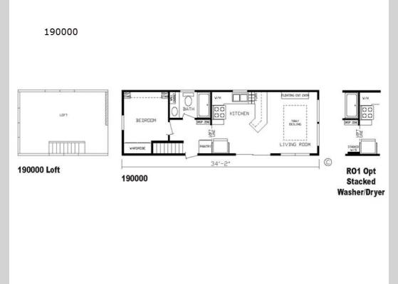 Floorplan - 2024 Cavco 150 Series 190000 Park Models