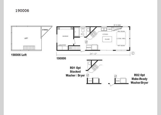 Floorplan - 2024 Cavco 150 Series 190006 Park Models