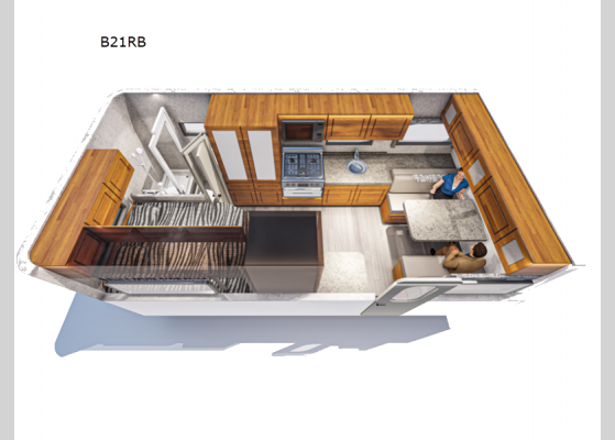 Floorplan - 2024 Bigfoot 2500 Series B21RB Travel Trailer