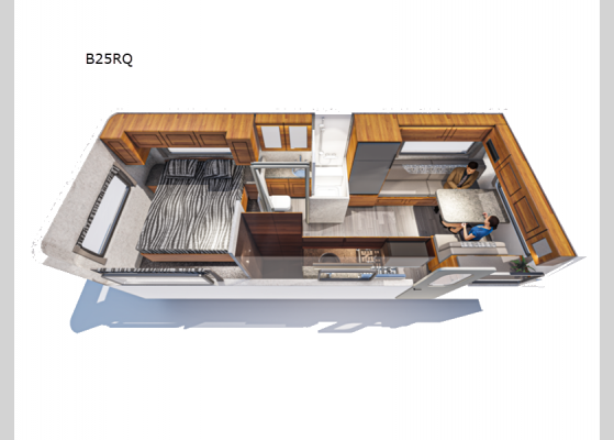 Floorplan - 2024 Bigfoot 2500 Series B25RQ Travel Trailer