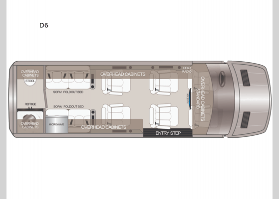 Floorplan - 2024 Patriot Cruiser D6 Motor Home Class B - Diesel
