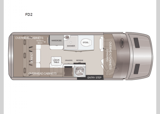 Floorplan - 2024 Patriot 19 FD2 Motor Home Class B - Diesel