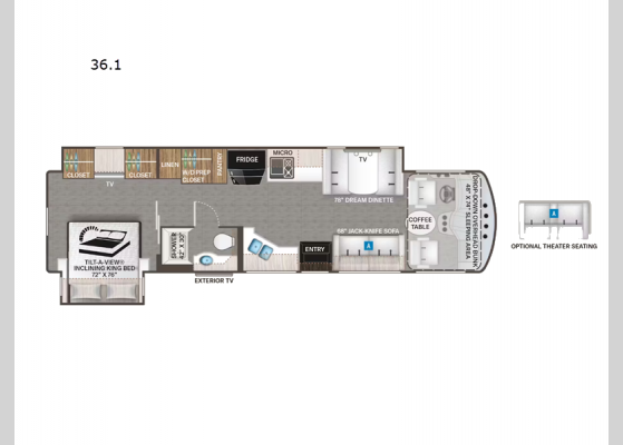 Floorplan - 2024 Miramar 36.1 Motor Home Class A