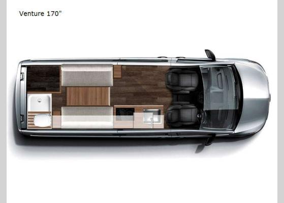 Floorplan - 2024 Adventure Vans Venture 170" Motor Home Class B - Diesel