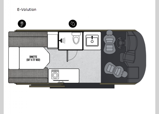 Floorplan - 2024 Prolite E-Volution Motor Home Class B