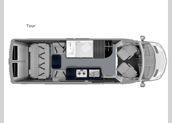 Floorplan - 2025 Strada Tour Motor Home Class B - Diesel