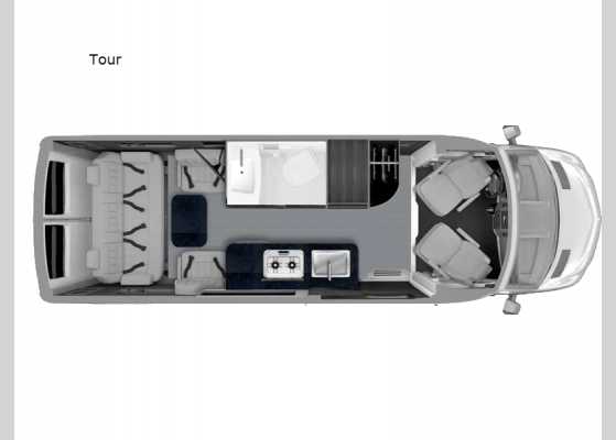 Floorplan - 2025 Terreno AWD Tour Motor Home Class B - Diesel