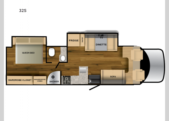 Floorplan - 2024 Verrado 32S Motor Home Super C - Diesel