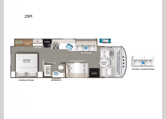 Floorplan - 2025 Windsport 29M Motor Home Class A