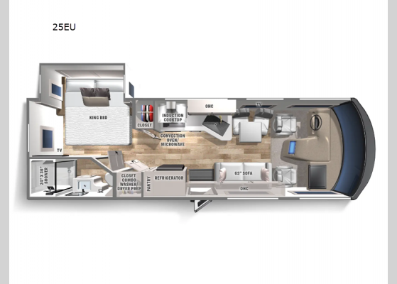 Floorplan - 2025 Euro 25EU Motor Home Class A