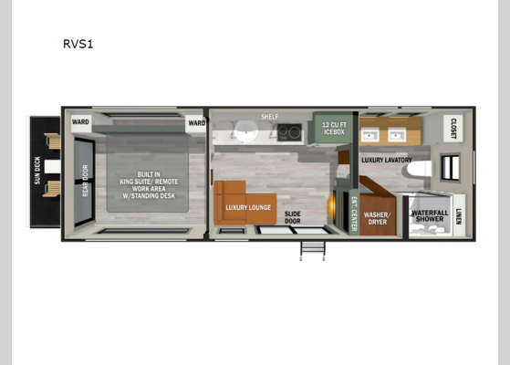 Floorplan - 2025 No Boundaries RV Suite RVS1 Travel Trailer
