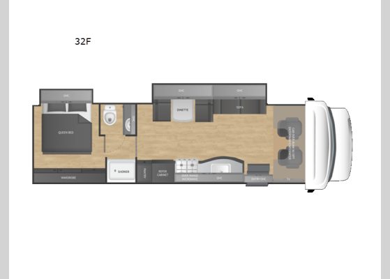 Floorplan - 2026 Wraith 32F Motor Home Super C - Diesel